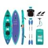 Aquatone Blast 12.0 Aufblasbares 2 Personen Kajak Set Luftboot