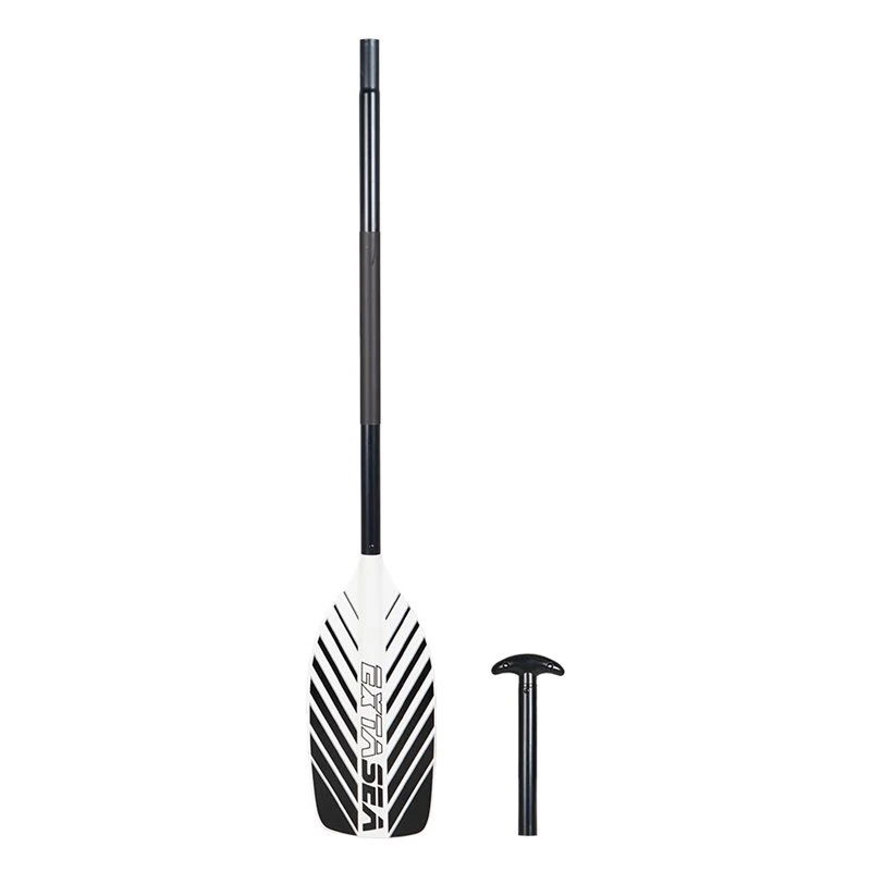 ExtaSea Allround Kanu Stechpaddel Alu 2-teilig Black And White 1 ExtaSea Allround Kanu Stechpaddel Alu 2-teilig Black And White