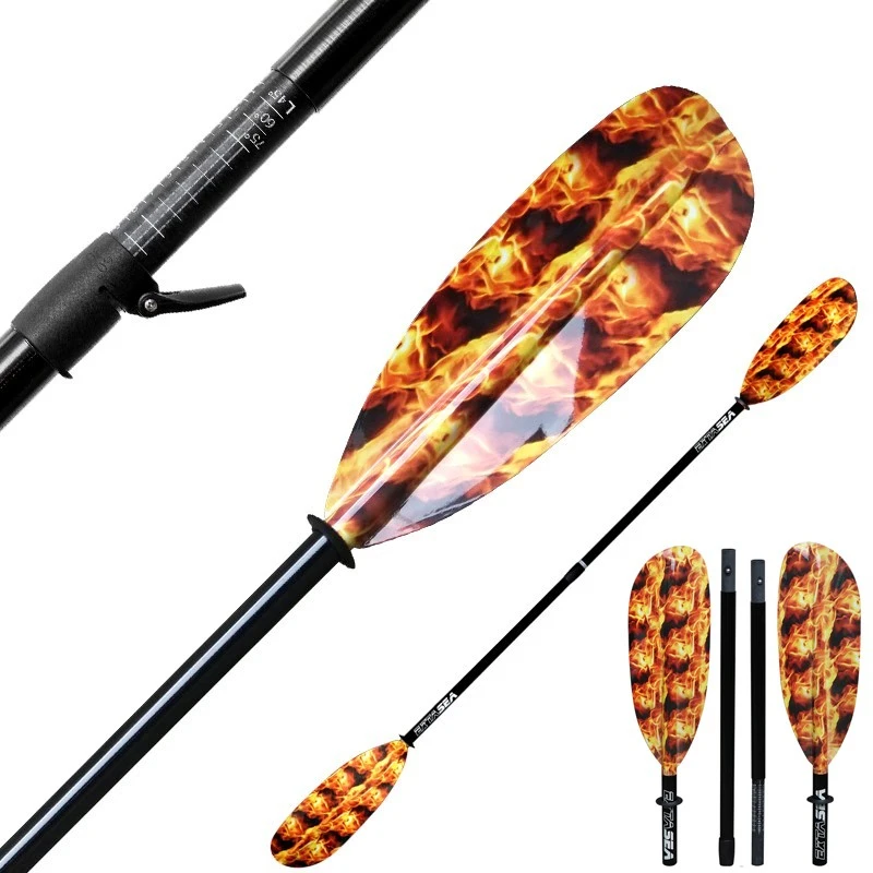 ExtaSea Fire Vario Fiberglas Doppelpaddel Kajak Paddel 4-teilig 1 ExtaSea Fire Vario Fiberglas Doppelpaddel Kajak Paddel 4-teilig