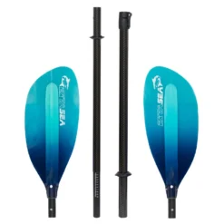 ExtaSea Pro-XL Carbon Vario Doppelpaddel | 220-240cm | 4-teilig | Blue-light Blue