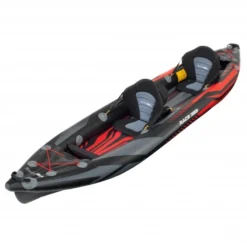 ExtaSea Race 385 2er Kajak Aufblasbar Drop-Stitch Schlauchboot Kajak Rot