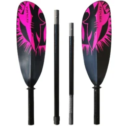 ExtaSea Tour Vario Fiberglas Doppelpaddel | 220-230cm | 4-teilig | Schwarz-pink -Sport – Rudergeschäft extasea tour vario fiberglas doppelpaddel 220 230cm 4 teilig schwarz pink 2