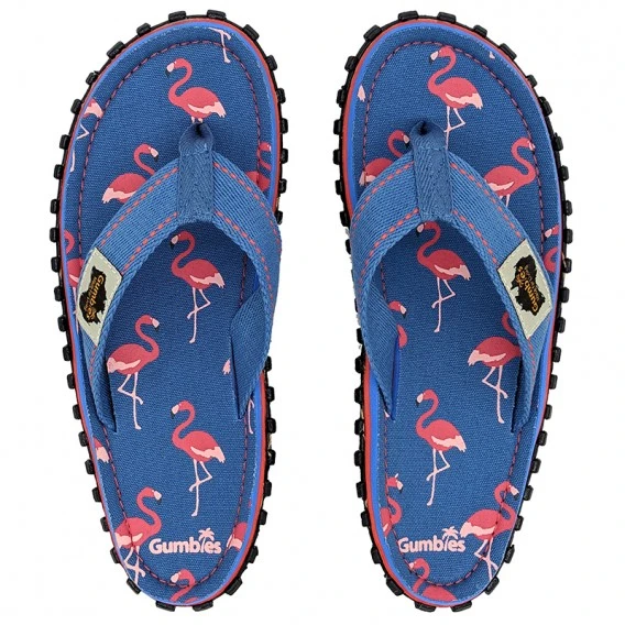 Gumbies Flamingo Zehentrenner Badelatschen Sandale Blau 1 Gumbies Flamingo Zehentrenner Badelatschen Sandale Blau