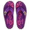 Gumbies Kids Kinder Zehentrenner Badelatschen Sandale Purple Hisbiskus