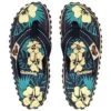 Gumbies Original Zehentrenner Badelatschen Blue Hibiscus