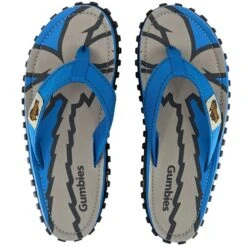 Gumbies Original Zehentrenner Badelatschen Blue Palms