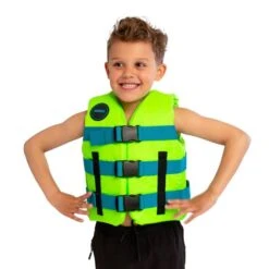 Jobe Nylon Life Vest Kids Kinder Schwimmweste Lime Green