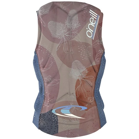 ONeill Slasher Comp Vest Damen Neopren Prallschutzweste Desert Bloom-drift Blue 2 ONeill Slasher Comp Vest Damen Neopren Prallschutzweste Desert Bloom-drift Blue – Bild 2