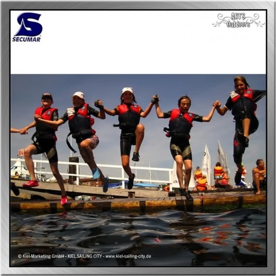 Secumar Echo Schwimmweste Schwimmhilfe Paddelweste Blau Rot 2 Secumar Echo Schwimmweste Schwimmhilfe Paddelweste Blau Rot – Bild 2