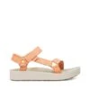 Teva Midform Universal Star Damen Leder Sandale Freizeitsandale Cantaloupe