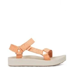 Teva Midform Universal Star Damen Leder Sandale Freizeitsandale Cantaloupe