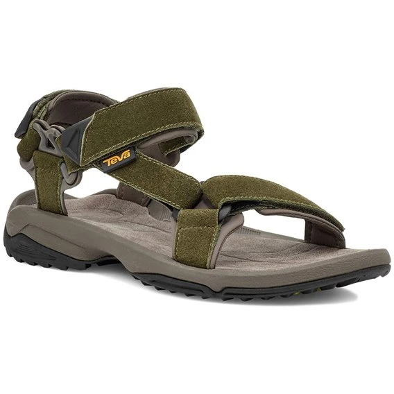 Teva Terra Fi Lite Suede Herren Trekkingsandale Dark Olive 1 Teva Terra Fi Lite Suede Herren Trekkingsandale Dark Olive