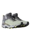 The North Face Vective Exploris Mid Futurelight Leather Herren Leder Wanderschuhe Green-grey