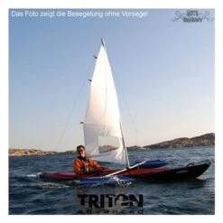 Triton Besegelung Groß Inkl. Ausleger + Vorsegel Für Ladoga 1 Advanced